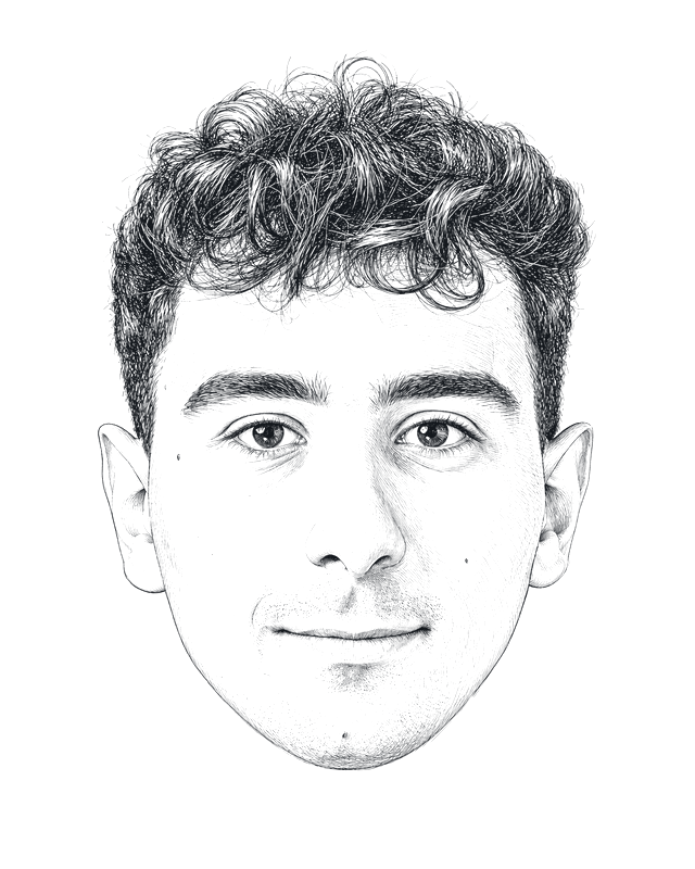 Engraved portrait of Enrico Sabbatini