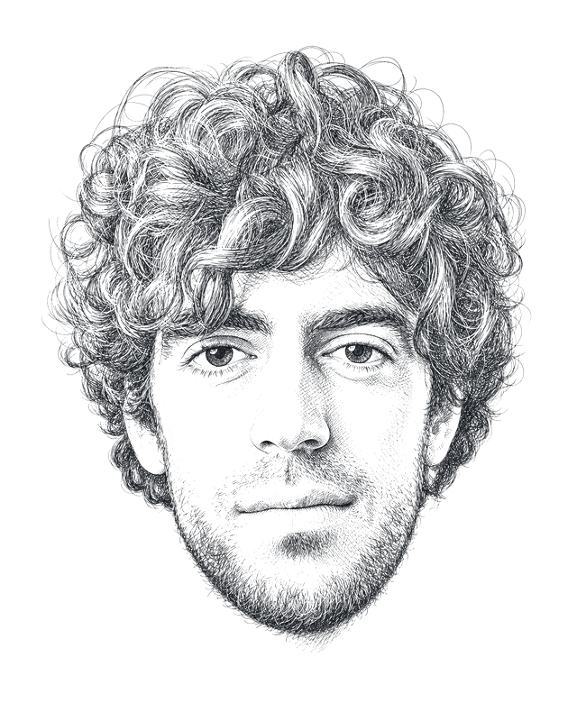 Engraved portrait of Federico Mustich